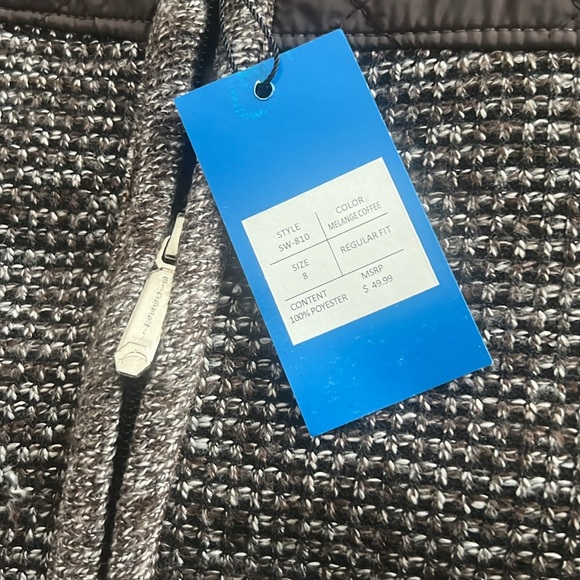 Gioberti Boy's Knitted Full Zip Cardigan Sweater with Soft Brushed Flannel - Picture 4 of 5